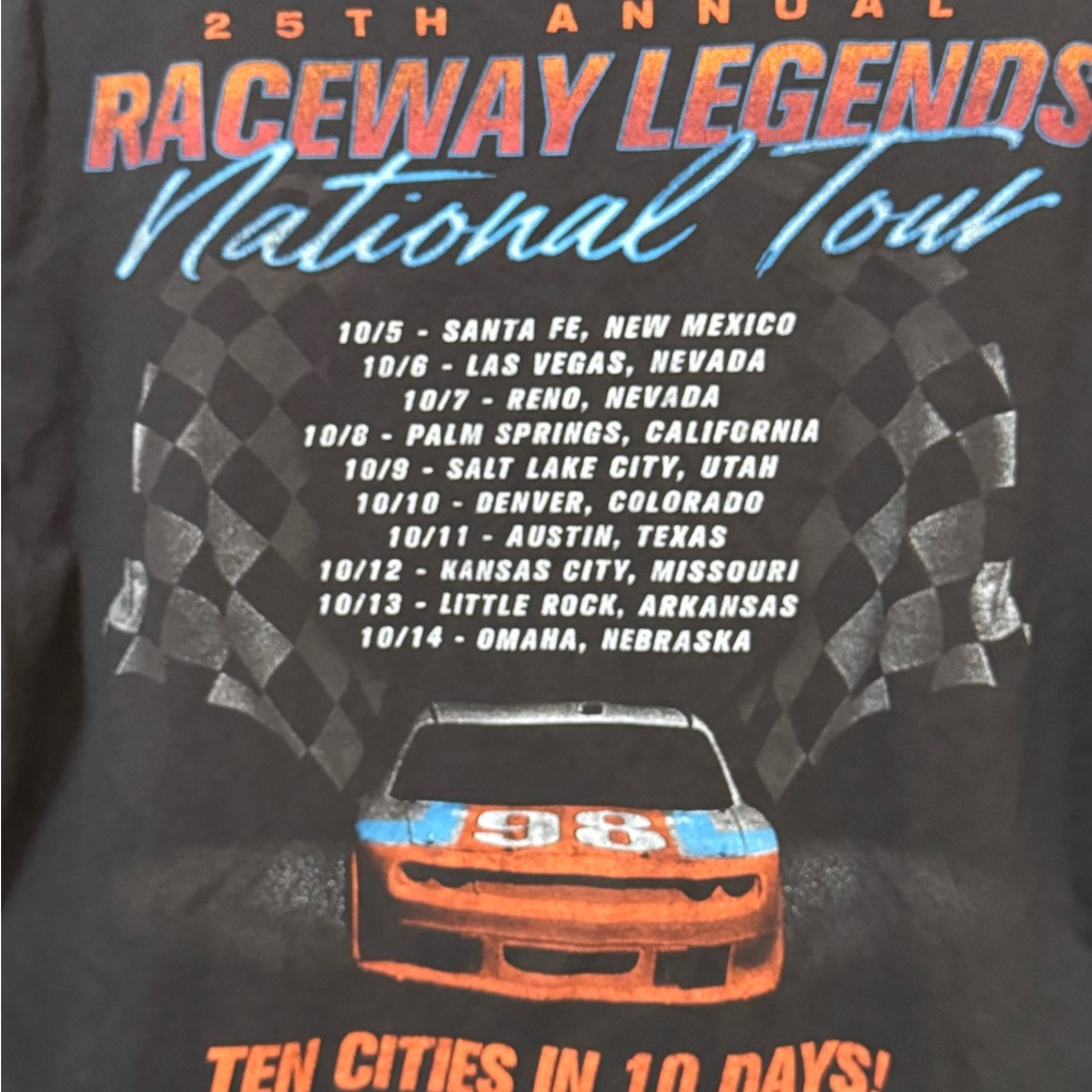 Hollister Raceway Legends NASCAR Raceway Legends Racing Men’s L T-Shirt MINTY - Picture 5 of 5